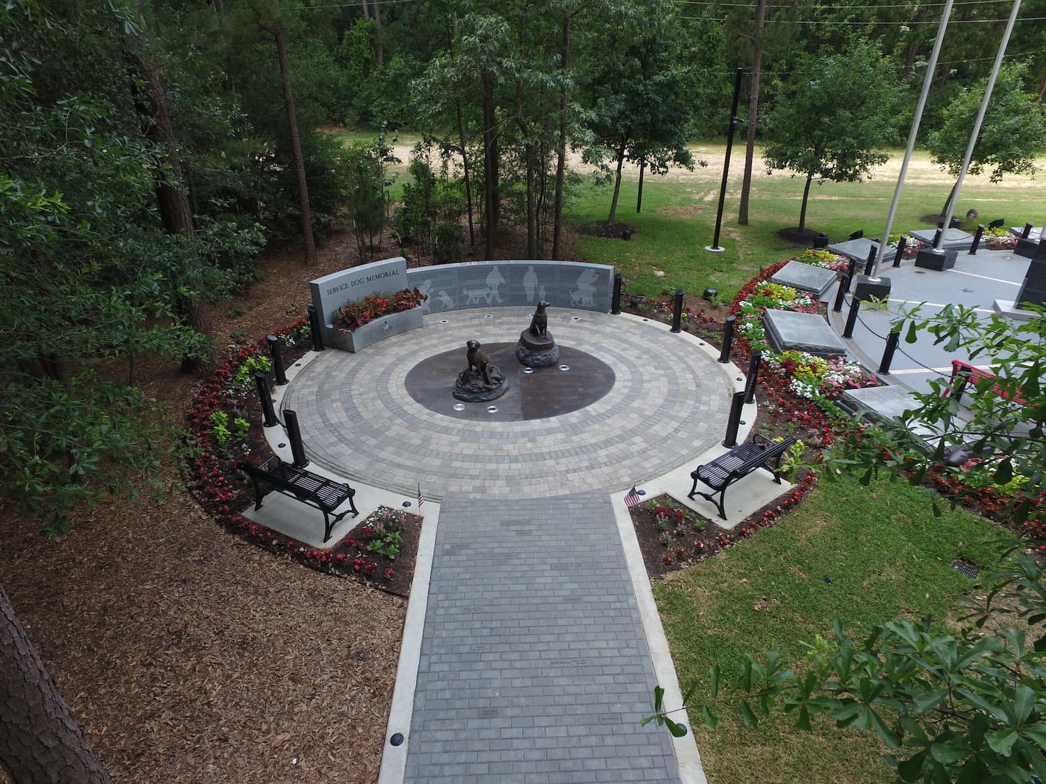 Service Dog Memorial at Cy-Champ Park-0 Service Dog Memorial at Cy-Champ Park-0