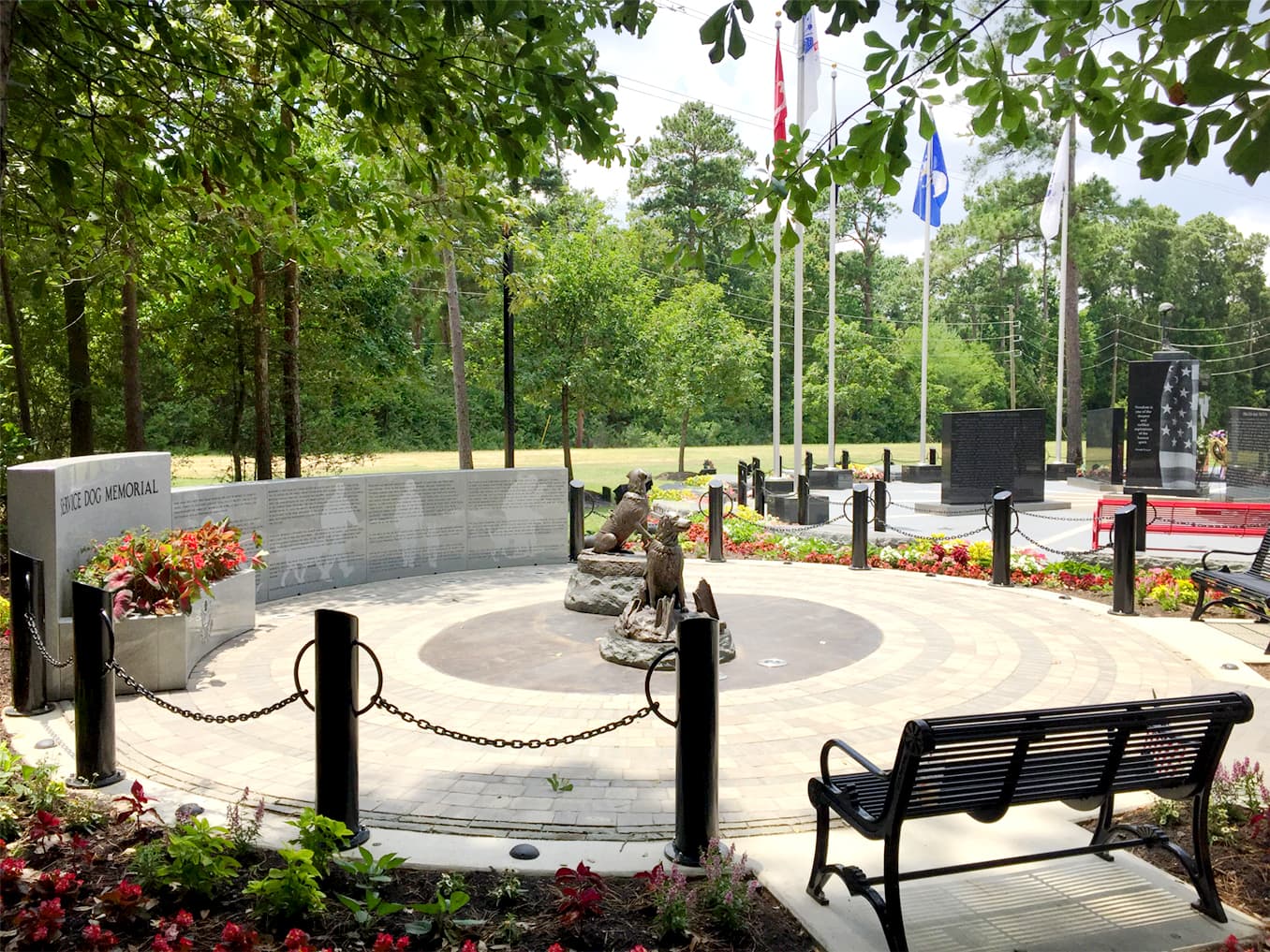 Service Dog Memorial at Cy-Champ Park-1 Service Dog Memorial at Cy-Champ Park-1