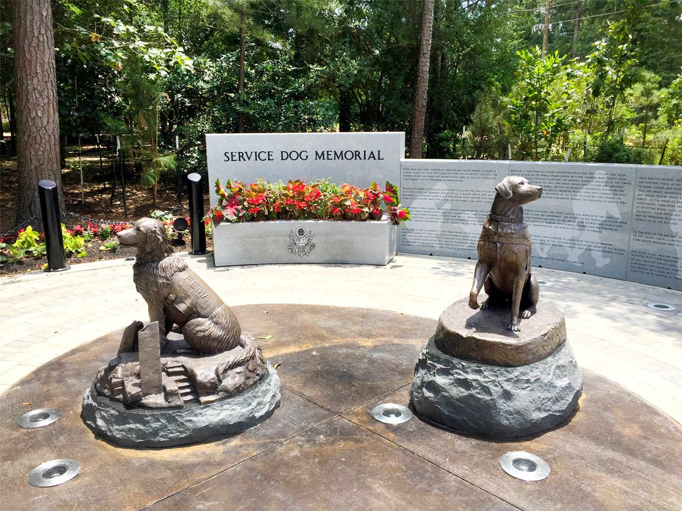 Service Dog Memorial at Cy-Champ Park-2 Service Dog Memorial at Cy-Champ Park-2