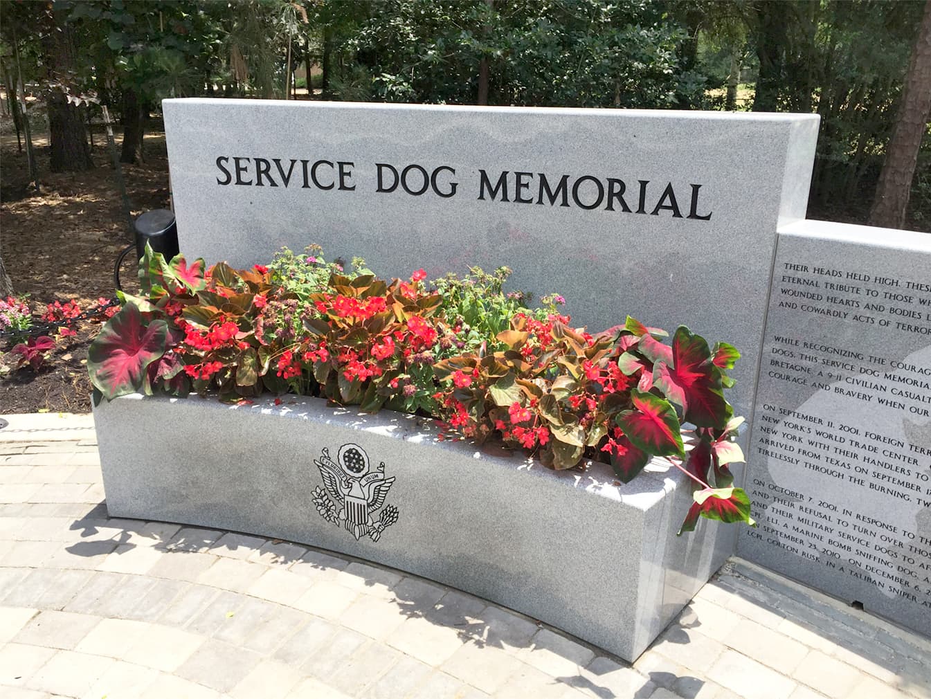 Service Dog Memorial at Cy-Champ Park-5